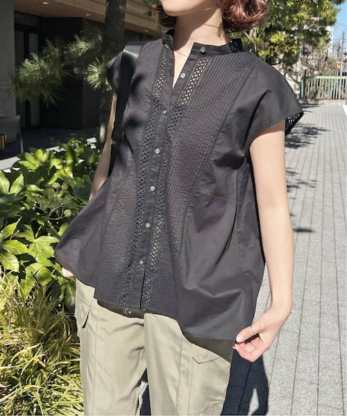 Spick & Span（スピックアンドスパン）の「≪追加≫ケミカルレーススタンドカラーブラウス（その他・ブラック/フリー）」の10枚目の写真