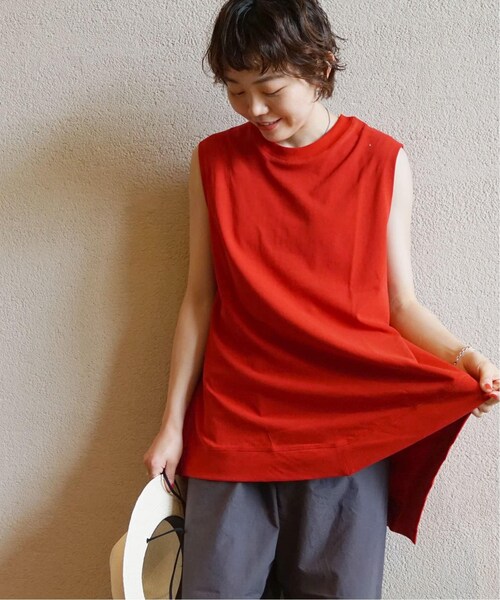 JOURNAL STANDARD LUXE（ジャーナルスタンダード　ラックス）の「ヴィンテージジャージー ヘムタンクトップ（その他・ブラック/フリー）」の9枚目の写真