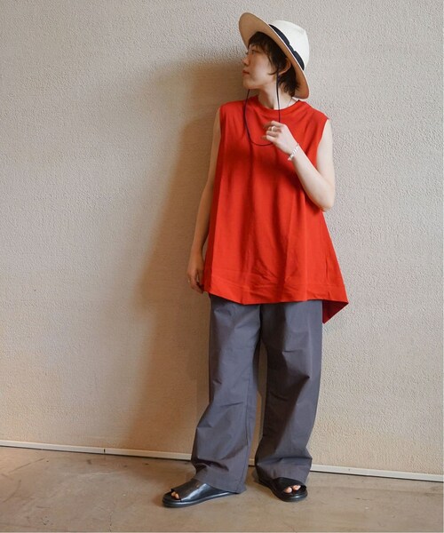 JOURNAL STANDARD LUXE（ジャーナルスタンダード　ラックス）の「ヴィンテージジャージー ヘムタンクトップ（その他・ブラック/フリー）」の10枚目の写真