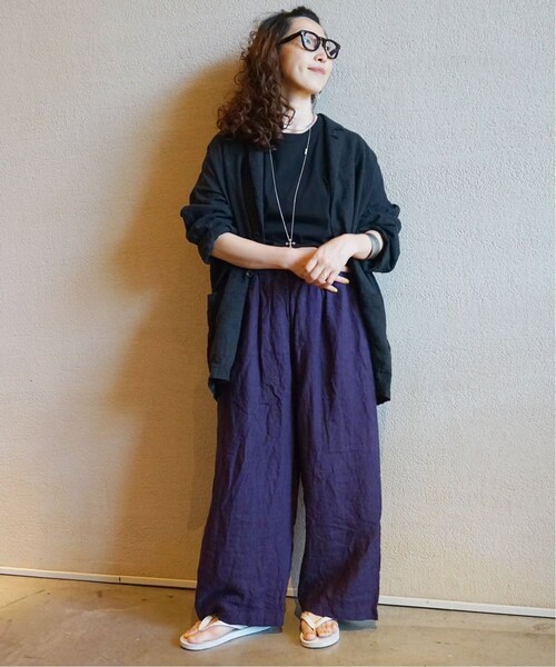 JOURNAL STANDARD LUXE（ジャーナルスタンダード　ラックス）の「【ARMEN / アーメン】COTTON JERSEY TEE（その他・ブラック/2）」の7枚目の写真