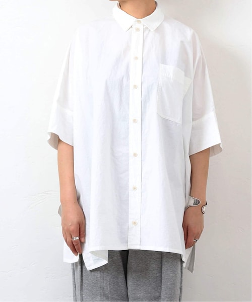 23SS 美品 ジャーナルスタンダードラックス タイプワッシャー ワイドシャツ 23SS 美品 ジャーナルスタンダードラックス タイプワッシャー