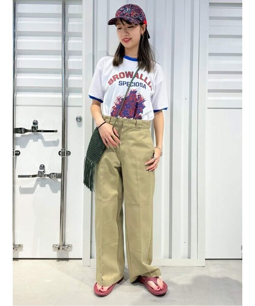 JOINT WORKS(ジョイントワークス)の「【Niche. /ニッチ】 ROYAL Ringer T-Shirts : BROWA(その他・レッド/M/L)」の3枚目の写真
