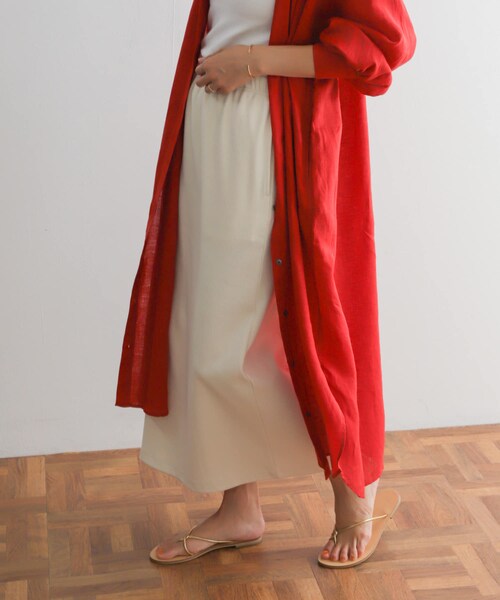 URBAN RESEARCH DOORS（アーバンリサーチドアーズ）の「UR GREEN リブカットストレートスカート（スカート・レディース・BLACK/IVORY・M）」の20枚目の写真