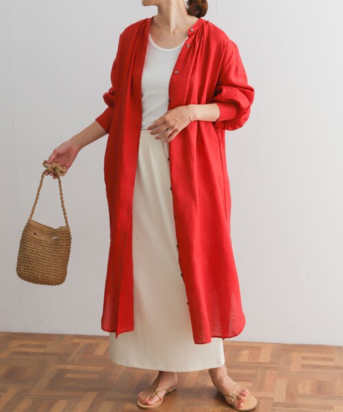 URBAN RESEARCH DOORS（アーバンリサーチドアーズ）の「UR GREEN リブカットストレートスカート（スカート・レディース・BLACK/IVORY・M）」の22枚目の写真