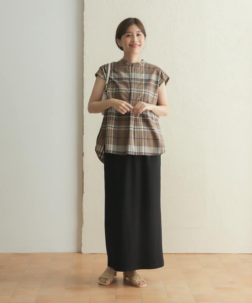 URBAN RESEARCH DOORS（アーバンリサーチドアーズ）の「UR GREEN リブカットストレートスカート（スカート・レディース・BLACK/IVORY・M）」の12枚目の写真