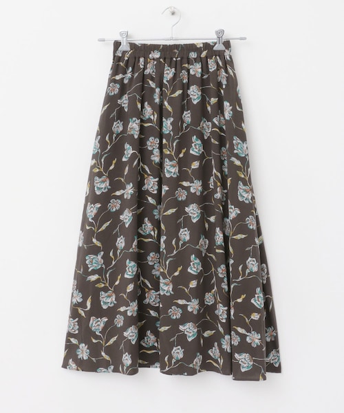 URBAN RESEARCH DOORS（アーバンリサーチドアーズ）の「レーヨン花柄スカート（スカート・レディース・CHARCOAL/BROWN・M）」の18枚目の写真