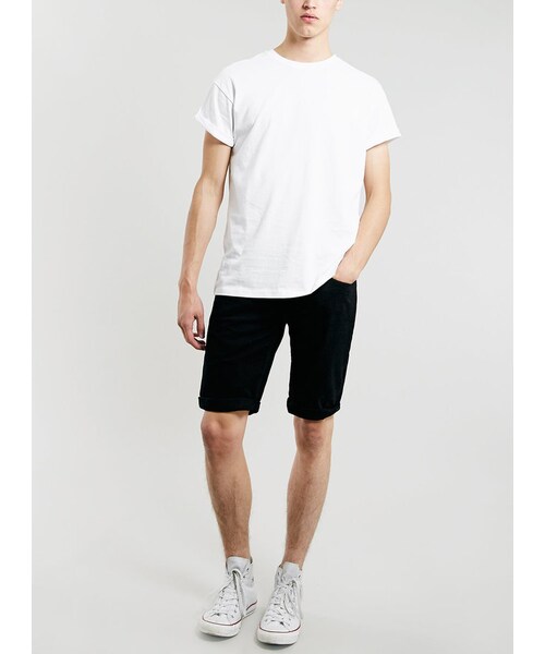 TOPMAN（トップマン）の「White Roller Crew Neck T-Shirt（Tシャツ/カットソー・メンズ・White・XL/M/L/XXL/XXS/XS/S）」の3枚目の写真