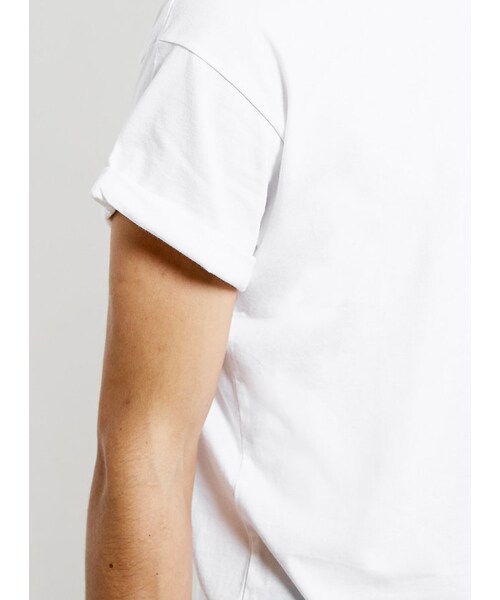 TOPMAN（トップマン）の「White Roller Crew Neck T-Shirt（Tシャツ/カットソー・メンズ・White・XL/M/L/XXL/XXS/XS/S）」の2枚目の写真