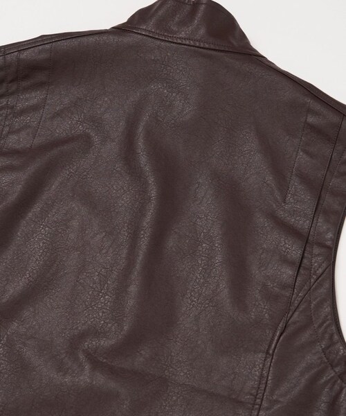 FREAK'S STORE（フリークスストア）の「M65 フェイクレザーベスト（ジャケット/アウター・メンズ・ブラック/ブラウン・M）」の20枚目の写真