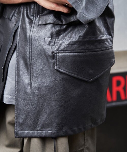 FREAK'S STORE（フリークスストア）の「M65 フェイクレザーベスト（ジャケット/アウター・メンズ・ブラック/ブラウン・M）」の11枚目の写真