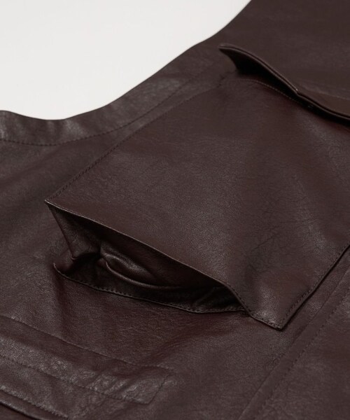 FREAK'S STORE（フリークスストア）の「M65 フェイクレザーベスト（ジャケット/アウター・メンズ・ブラック/ブラウン・M）」の18枚目の写真