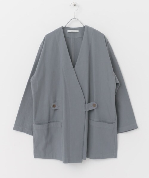 ARCHI(アーキ)の「『WEB/一部店舗限定』ARCHI TWILL TAB JACKET(ジャケット/アウター・レディース・BROWN/BLUE・S)」の9枚目の写真