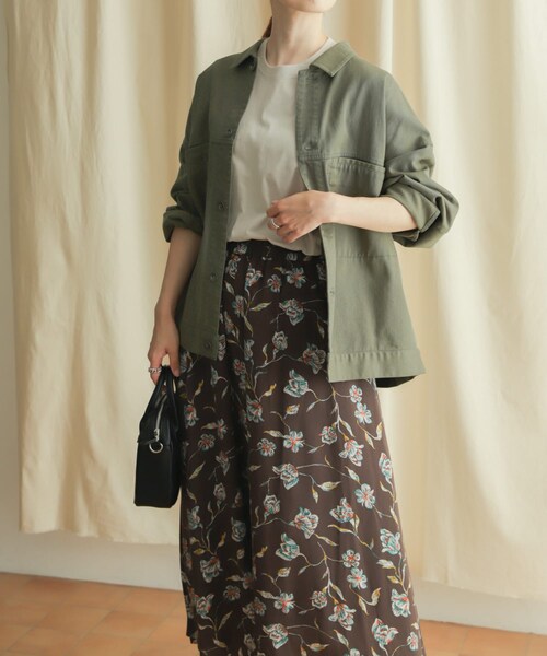 URBAN RESEARCH DOORS（アーバンリサーチドアーズ）の「コットンツイルドルマンジャケット（ジャケット/アウター・レディース・NATURAL/KHAKI・M）」の11枚目の写真