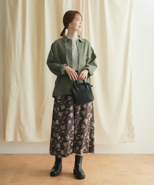 URBAN RESEARCH DOORS（アーバンリサーチドアーズ）の「コットンツイルドルマンジャケット（ジャケット/アウター・レディース・NATURAL/KHAKI・M）」の17枚目の写真