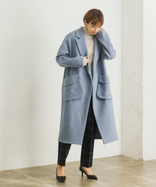 ENFOLD（エンフォルド）の「ENFOLD WOダブルフェイス1立体PKコート