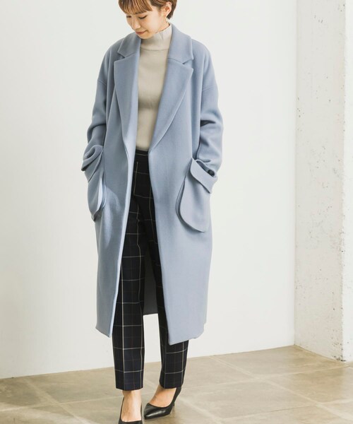 ENFOLD（エンフォルド）の「ENFOLD WOダブルフェイス1立体PKコート