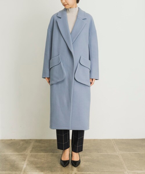 ENFOLD（エンフォルド）の「ENFOLD WOダブルフェイス1立体PKコート