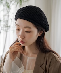 Kastane | 【7.14(金)12:00発売/2023AWアイテム】ニットベレー帽(ハンチング/ベレー帽)