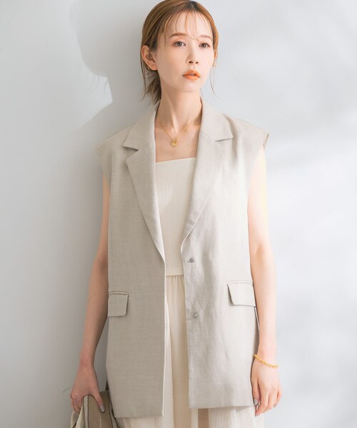 ★マリ★アーバンリサーチRossoグレー ロングコート ベルト付き URBAN RESEARCH ROSSO WOMEN（アーバンリサーチ ロッソ）の