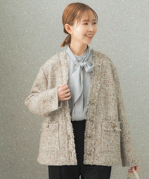 URBAN RESEARCH ROSSO WOMEN（アーバンリサーチ ロッソ）の「ツイードV