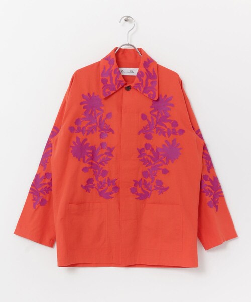 ジャケット・アウター sara mallika C.LINEN TAPE EMB CW JACKET Sara mallika Deepika tape embroidery jacket | mambo ladys