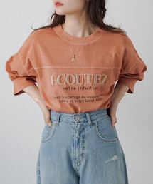 PUAL CE CIN | 【2023AW・WEB限定】シリコン刺繍Tシャツ(Tシャツ/カットソー)