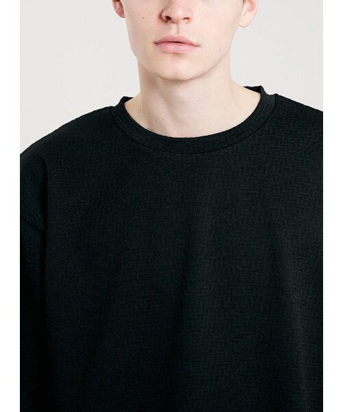 TOPMAN(トップマン)の「Black Textured Sweatshirt(スウェット・メンズ・Black・M/L/S)」の3枚目の写真