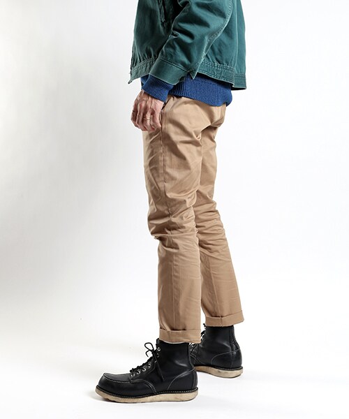 FREAK'S STORE（フリークスストア）の「ツイルストレッチスキニーチノパンツ（パンツ・メンズ・ホワイト/ブラック/ベージュ/ブルーグリーン/その他/柄６・S/M/L）」の6枚目の写真
