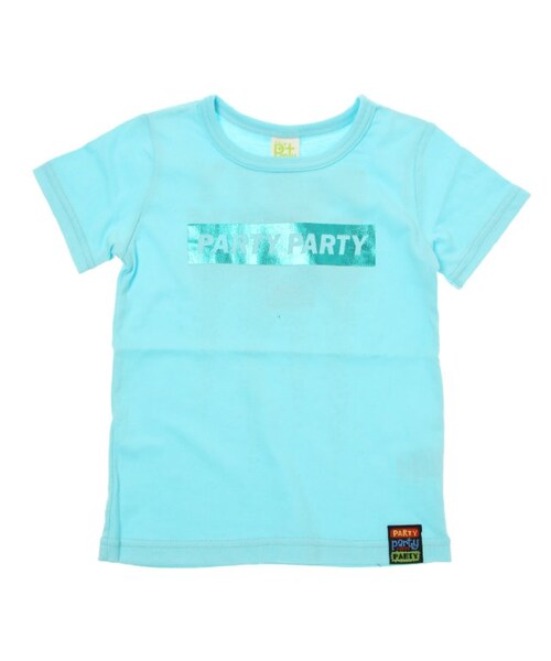 PARTY PARTY（パーティーパーティー）の「【PARTY】アニバーサリー箔pt.Ｔシャツ（トップス・キッズ・ブラック/オフホワイト/パープル/ローズピンク/サックス・80/90/95/100/110/120）」の9枚目の写真