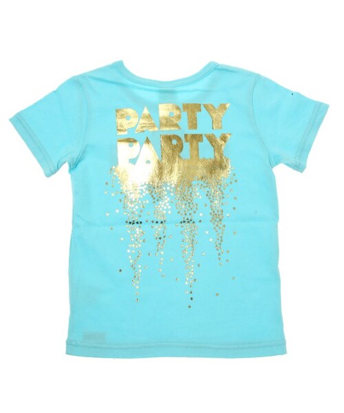 PARTY PARTY（パーティーパーティー）の「【PARTY】アニバーサリー箔pt.Ｔシャツ（トップス・キッズ・ブラック/オフホワイト/パープル/ローズピンク/サックス・80/90/95/100/110/120）」の14枚目の写真