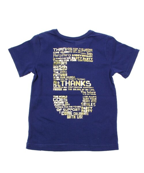 PARTY PARTY（パーティーパーティー）の「【PARTY】アニバーサリー箔pt.Ｔシャツ（トップス・キッズ・ブラック/オフホワイト/パープル/ローズピンク/サックス・80/90/95/100/110/120）」の12枚目の写真