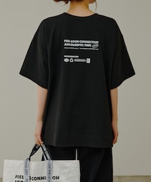 PUAL CE CIN | 【F&B】リサイクルコットン2WAY Tシャツ(Tシャツ/カットソー)