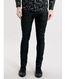 TOPMAN | Premium Black Slowfade Stretch Skinny Fit Jeans(デニムパンツ)