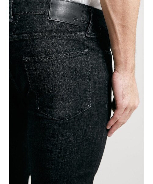 TOPMAN（トップマン）の「Premium Black Slowfade Stretch Skinny Fit Jeans（デニムパンツ・メンズ・Black・28R/36R/36L/38R/28S/32R/30S/34R/32S/30R/32L/34S/30L/34L）」の3枚目の写真