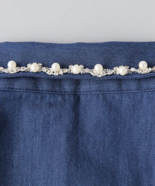 JEANASIS（ジーナシス）の「ツケエリ（アクセサリー・レディース・オフホワイト/インディゴブルー・FREE）」の8枚目の写真