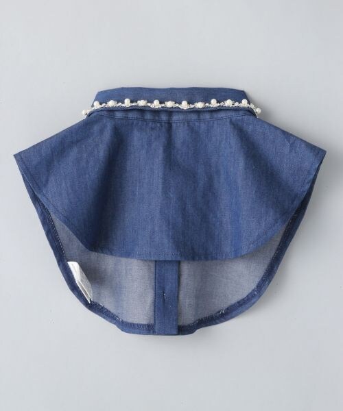 JEANASIS（ジーナシス）の「ツケエリ（アクセサリー・レディース・オフホワイト/インディゴブルー・FREE）」の4枚目の写真