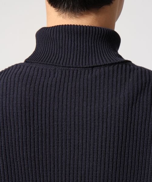 RAGEBLUE(レイジブルー)の「片あぜ編みニットタートル(トップス・メンズ・ホワイト/グレー/ネイビー・M/L)」の10枚目の写真