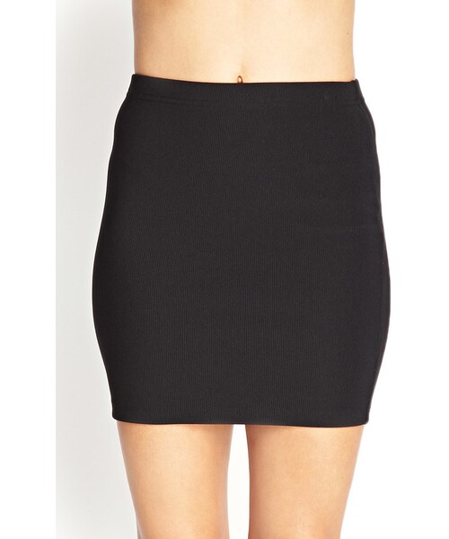 FOREVER 21（フォーエバー トゥエンティーワン）の「FOREVER 21 Ribbed Bodycon Pencil Skirt（スカート・レディース・Royal/Black/Cream/Taupe/Wine・Medium/Small/Large）」の15枚目の写真