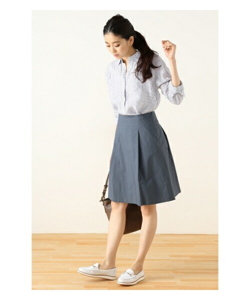 Spick & Span(スピックアンドスパン)の「≪WEB先行予約≫フレンチリネン ロンストレギュラー プルオーバー シャツ(シャツ・レディース・ネイビー/ブルー/ピンク/イエロー・フリー)」の16枚目の写真
