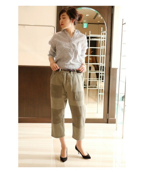 Spick & Span(スピックアンドスパン)の「≪WEB先行予約≫フレンチリネン ロンストレギュラー プルオーバー シャツ(シャツ・レディース・ネイビー/ブルー/ピンク/イエロー・フリー)」の5枚目の写真