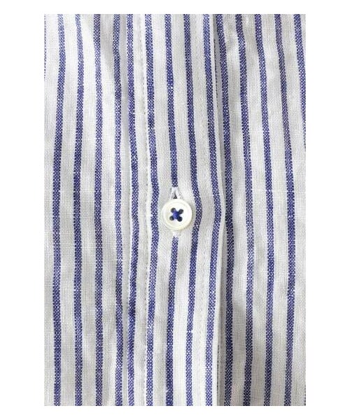 Spick & Span(スピックアンドスパン)の「≪WEB先行予約≫フレンチリネン ロンストレギュラー プルオーバー シャツ(シャツ・レディース・ネイビー/ブルー/ピンク/イエロー・フリー)」の13枚目の写真