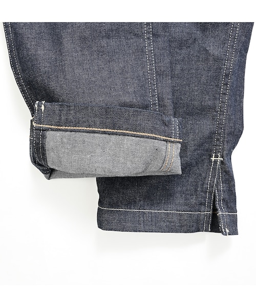 ［値下げ］45R 麦比古ストレッチ桃比女(3)デニムパンツ　影色納戸インディゴ 値下げ］45R 麦比古ストレッチ桃比女(3)デニムパンツ 影色納戸