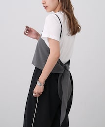 COLONY 2139 | 【7.22(土)12：00販売開始】バックリボンビスチェキャミ＋クルーTシャツ(トップス)