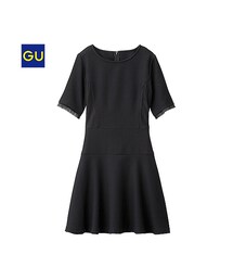 GU | （GU）メッシュワンピース（半袖）(ワンピース/ドレス)