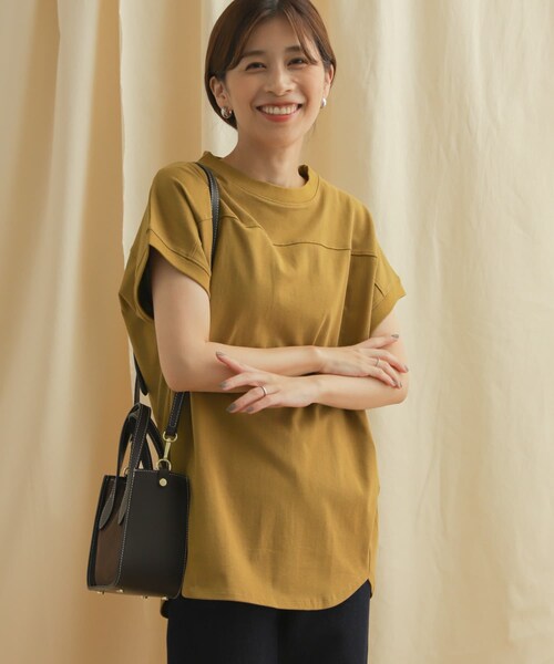 URBAN RESEARCH DOORS(アーバンリサーチドアーズ)の「フットボールロングカットソー(トップス・レディース・OFF WHITE/L/BEIGE/BLACK/Y/KHAKI・M)」の22枚目の写真