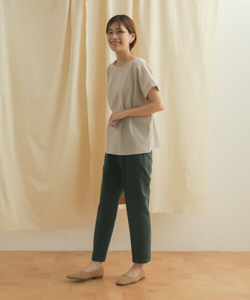 URBAN RESEARCH DOORS（アーバンリサーチドアーズ）の「ストレッチテーパードイージーパンツ（パンツ・レディース・GREEN/BLACK/NAVY・XS/S/M）」の15枚目の写真