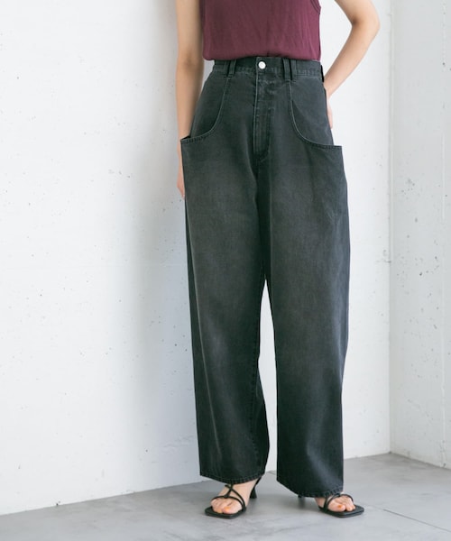 KBF（ケイビーエフ）の「BIGポケットデザインデニム（その他・レディース・BLACK/L.BLUE・34/36/38）」の5枚目の写真