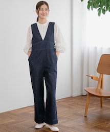 URBAN RESEARCH Sonny Label | デニムVネックオールインワン(オールインワン・サロペット)