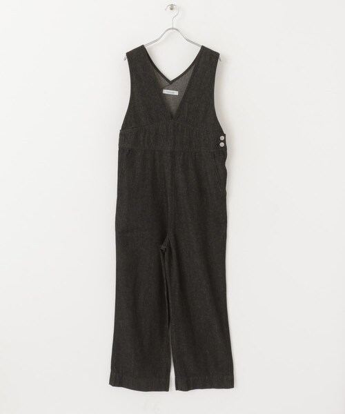 URBAN RESEARCH Sonny Label（アーバンリサーチサニーレーベル）の「デニムVネックオールインワン（オールインワン・サロペット・レディース・ブラック/インディゴ・36/38）」の12枚目の写真