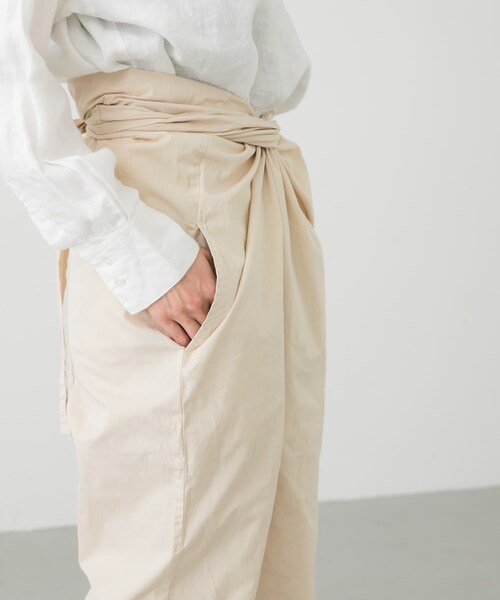 COSMIC WONDER(コズミックワンダー)の「COSMIC WONDER Suvin cotton wrappedpants(パンツ・レディース・Black/Beeswax・FREE)」の18枚目の写真